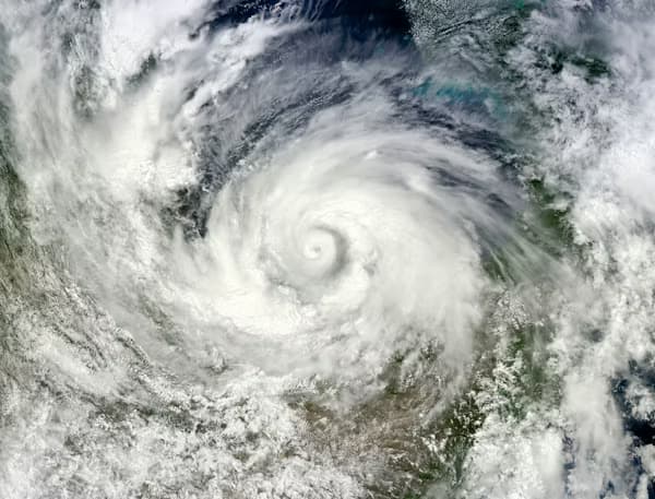 Satellite image of cyclone